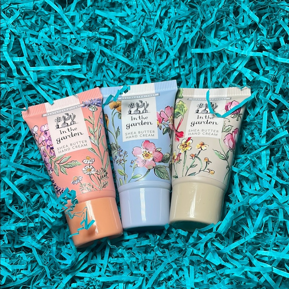 Shea Butter Hand Cream Set - Pink, Blue, Cream